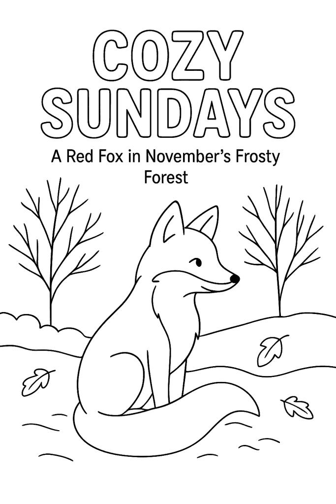 A Red Fox in November’s Frosty Forest