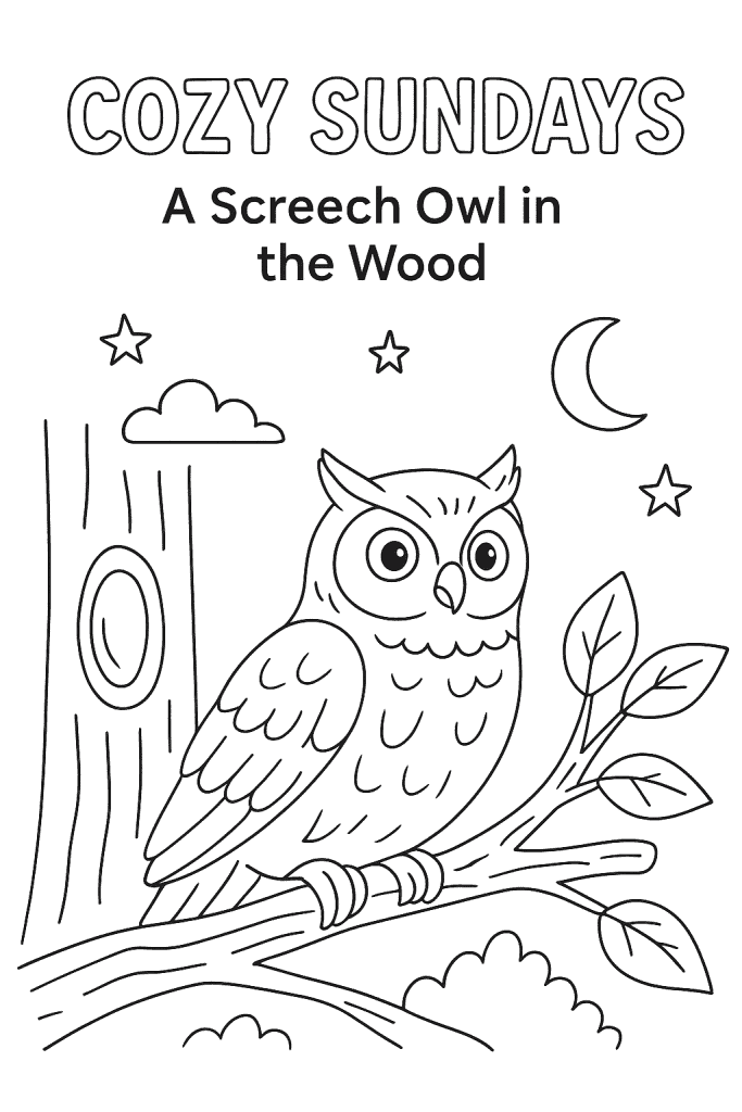 A Screech Owl in the Wood